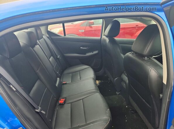 3N1AB8DVXMY252131 2021 NISSAN SENTRA Blue უკანა სავარძლების ხედი