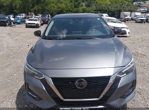 3N1AB8DVXMY260374 2021 NISSAN SENTRA Silver Widok zestawu wskaźników