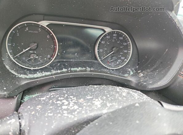 3N1AB8DVXMY268278 2021 NISSAN SENTRA Blue Instrument cluster view