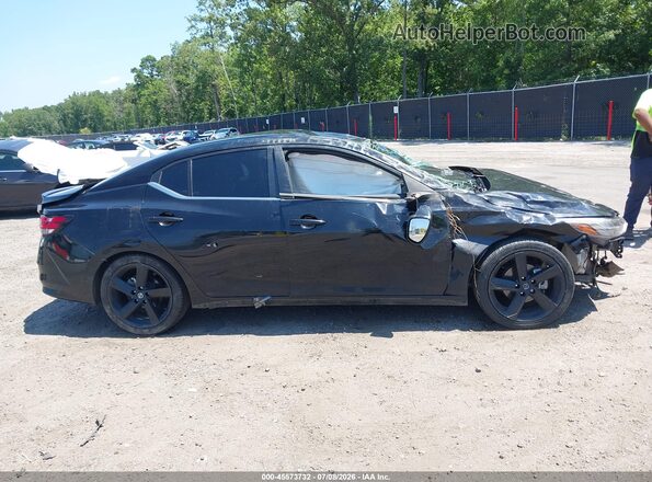 3N1AB8DVXPY235883 2023 NISSAN SENTRA Black Widok wnętrza 360 stopni