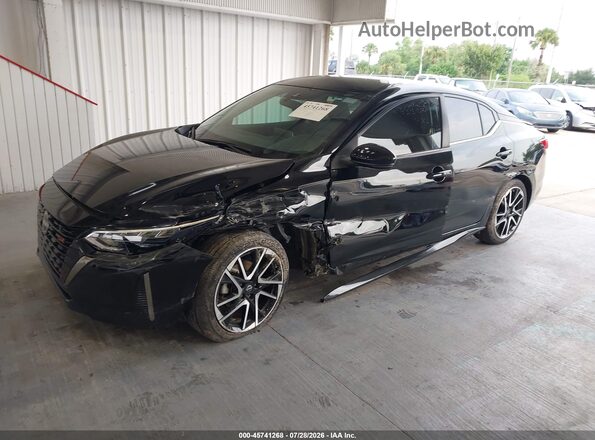 3N1AB8DVXRY317390 2024 NISSAN SENTRA Черный Передняя левая четверть