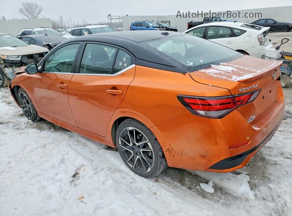 3N1AB8DVXRY342242 2024 NISSAN SENTRA Оранжевый Задняя левая четверть