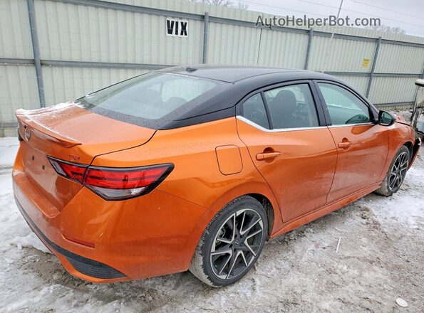 3N1AB8DVXRY342242 2024 NISSAN SENTRA Оранжевый Задняя правая четверть