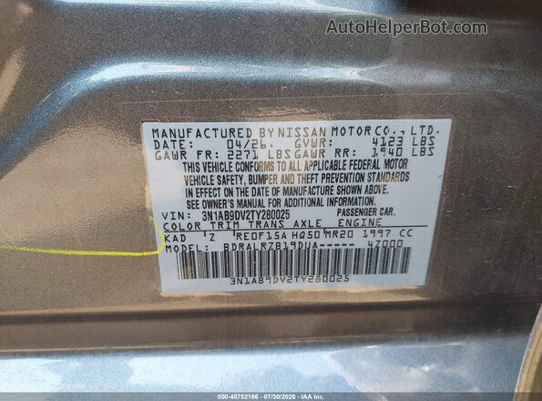 3N1AB9DV2TY280025 2026 NISSAN SENTRA Gray Շարժիչի բաժամունքի տեսք
