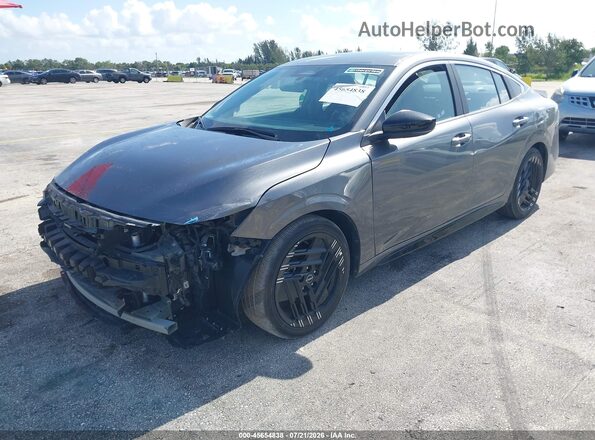 3N1AB9DV7TY209175 2026 NISSAN SENTRA Gray Առջևի ձախ երեք քառորդ տեսարան