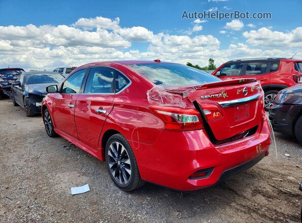 3N1CB7AP0HY203177 2017 NISSAN SENTRA Red Tył lewy