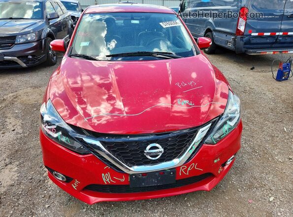 3N1CB7AP0HY203177 2017 NISSAN SENTRA Red Widok z przodu