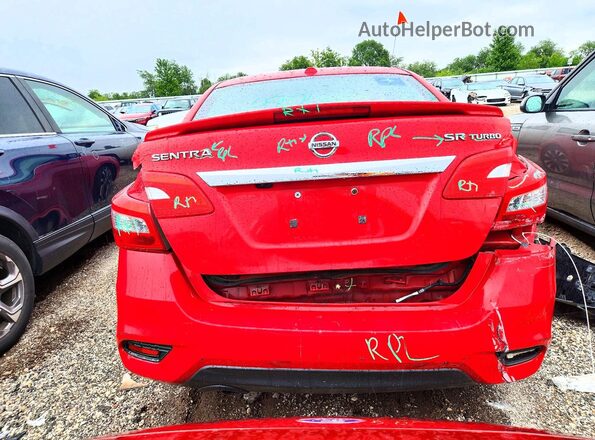 3N1CB7AP0HY203177 2017 NISSAN SENTRA Red Widok z tyłu