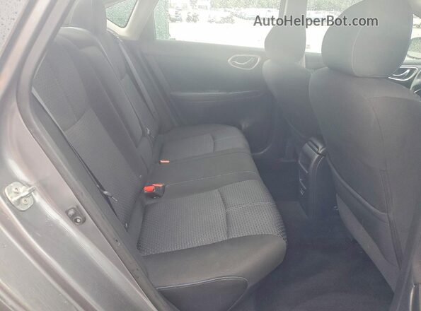 3N1CB7AP0HY304610 2017 NISSAN SENTRA Gray უკანა სავარძლების ხედი