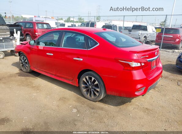 3N1CB7AP3JY225793 2018 NISSAN SENTRA Red Rear left