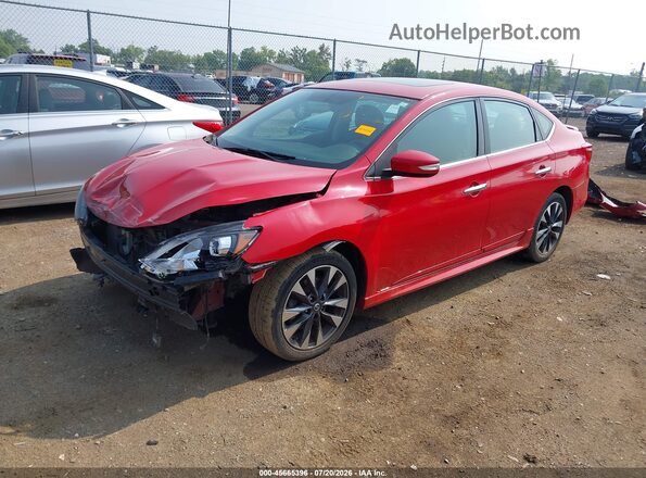3N1CB7AP3JY225793 2018 NISSAN SENTRA Red Front left