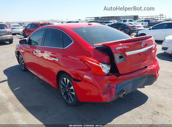 3N1CB7AP4HY324133 2017 NISSAN SENTRA Red Հետևի ձախ