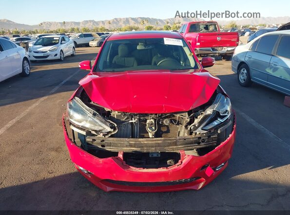 3N1CB7AP4HY324133 2017 NISSAN SENTRA Red Սարքավորումների վահանակի տեսք