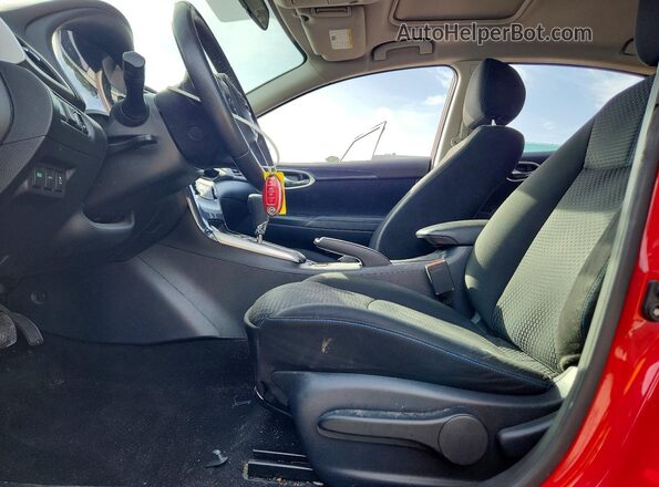 3N1CB7AP5HY337487 2017 NISSAN SENTRA Red წინა სალონის ხედი