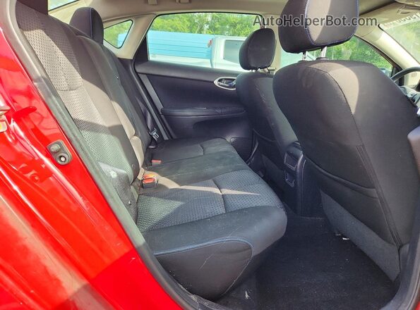 3N1CB7AP5HY337487 2017 NISSAN SENTRA Red უკანა სავარძლების ხედი