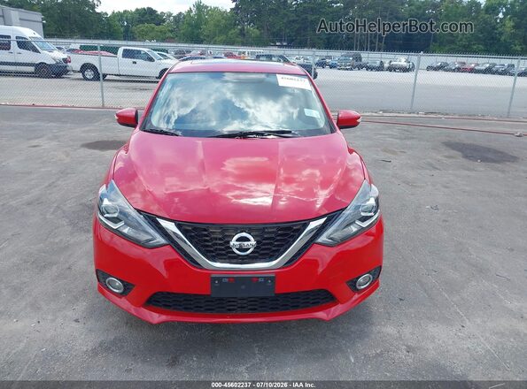 3N1CB7AP6HY232649 2017 NISSAN SENTRA Red Вид щитка приладів