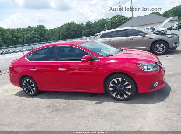 3N1CB7AP6HY232649 2017 NISSAN SENTRA Red Вид задньої частини салону