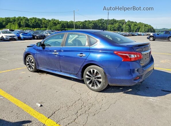 3N1CB7AP6HY239746 2017 NISSAN SENTRA Blue Задня ліва чверть