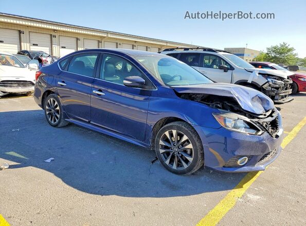 3N1CB7AP6HY239746 2017 NISSAN SENTRA Blue Передня права чверть