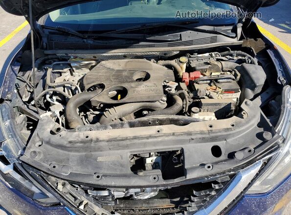 3N1CB7AP6HY239746 2017 NISSAN SENTRA Blue Вид задньої частини салону