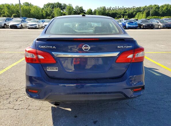 3N1CB7AP6HY239746 2017 NISSAN SENTRA Blue Вид ззаду