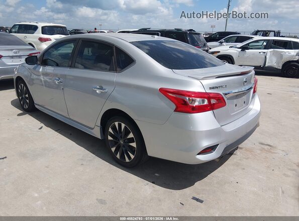 3N1CB7AP7JY201819 2018 NISSAN SENTRA Серебряный Задняя левая четверть