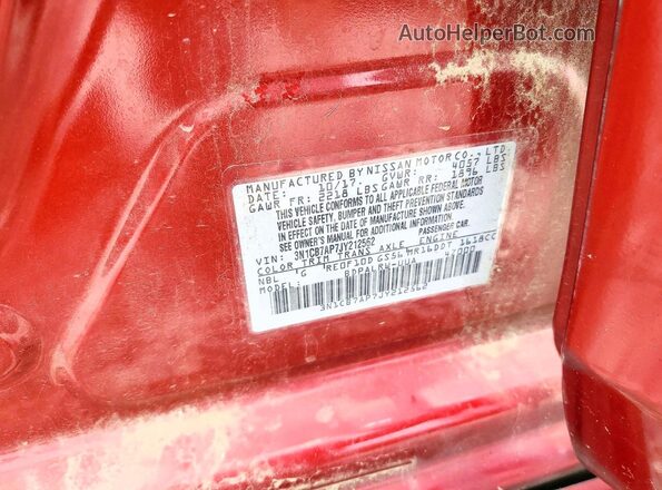 3N1CB7AP7JY212562 2018 NISSAN SENTRA Red Widok komory silnika