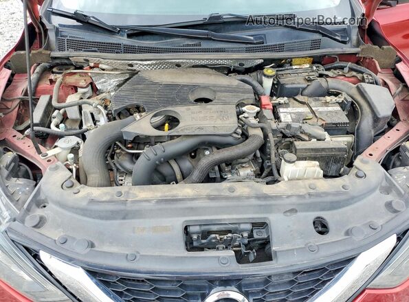 3N1CB7AP7JY212562 2018 NISSAN SENTRA Red Widok wnętrza z tyłu