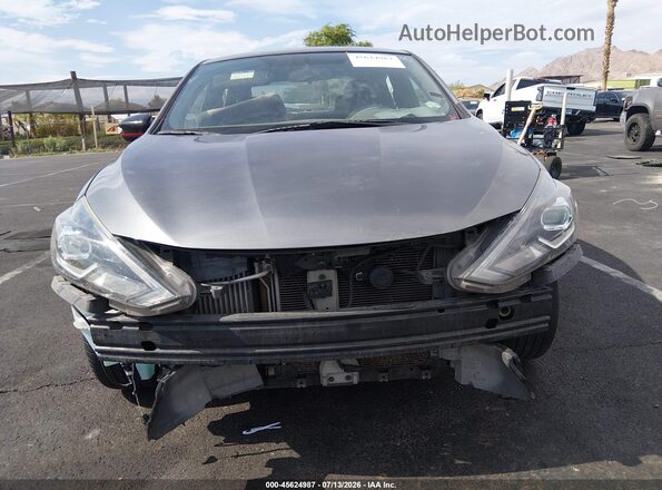 3N1CB7AP8HY265815 2017 NISSAN SENTRA Silver Instrument cluster view