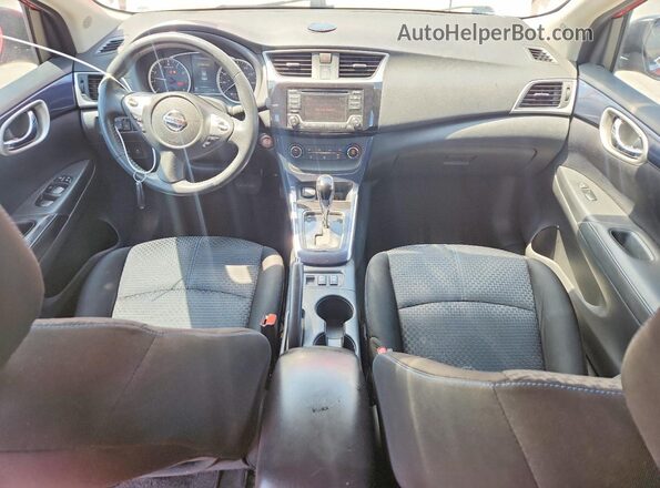 3N1CB7AP9HY231995 2017 NISSAN SENTRA Красный Вид панели приборов