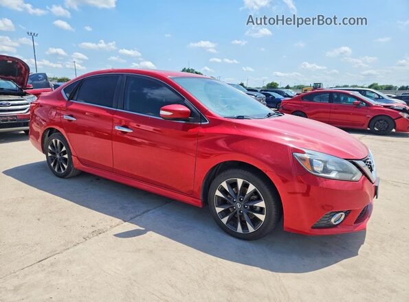 3N1CB7AP9HY231995 2017 NISSAN SENTRA Красный Передняя правая четверть
