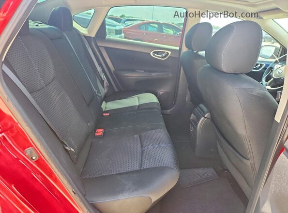 3N1CB7AP9HY231995 2017 NISSAN SENTRA Красный Вид задних сидений