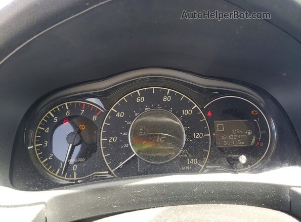 3N1CE2CP0GL352031 2016 NISSAN VERSA Черный Вид щитка приборов