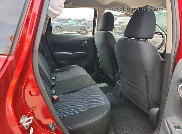 3N1CE2CP0GL376796 2016 NISSAN VERSA Red Вид задніх сидінь