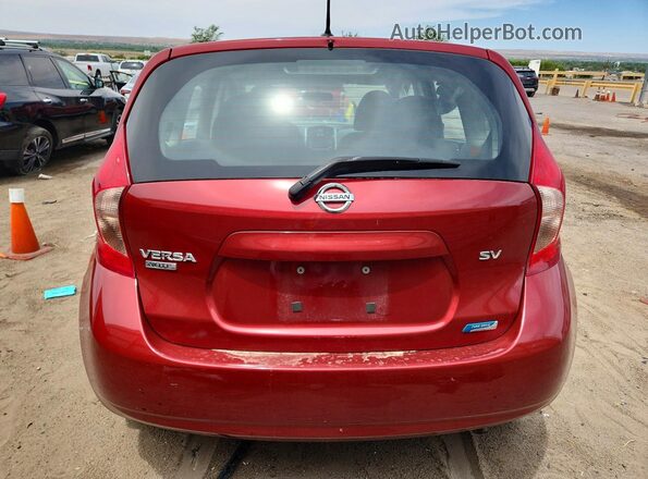 3N1CE2CP0GL376796 2016 NISSAN VERSA Red Вид ззаду