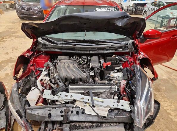 3N1CE2CP0JL354241 2018 NISSAN VERSA Red Vista interior trasera