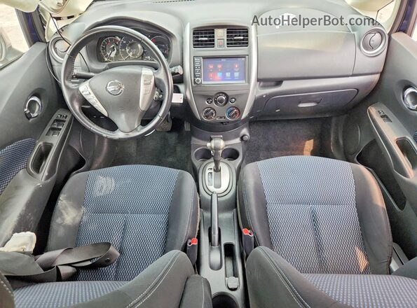 3N1CE2CP1KL354167 2019 NISSAN VERSA Blue Առջևի վահանակի տեսք
