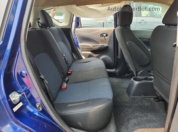 3N1CE2CP1KL354167 2019 NISSAN VERSA Blue Հետևի նստատեղերի տեսք