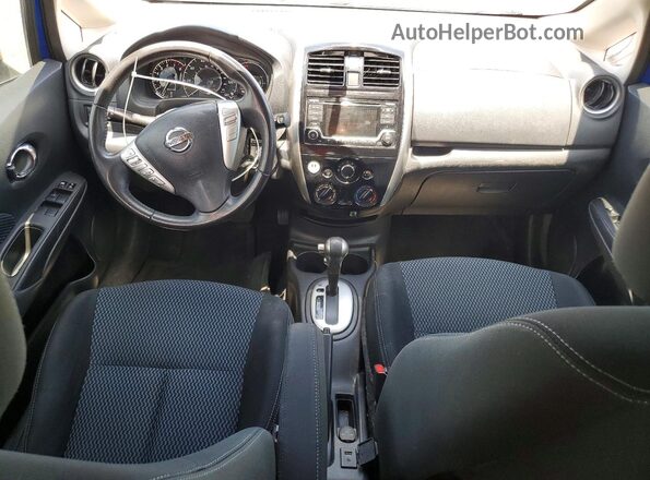 3N1CE2CP2GL390019 2016 NISSAN VERSA Blue Вид панелі приладів