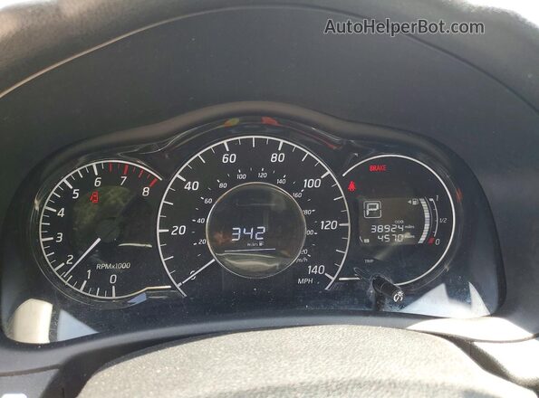 3N1CE2CP3HL365695 2017 NISSAN VERSA Silver Вид щитка приладів