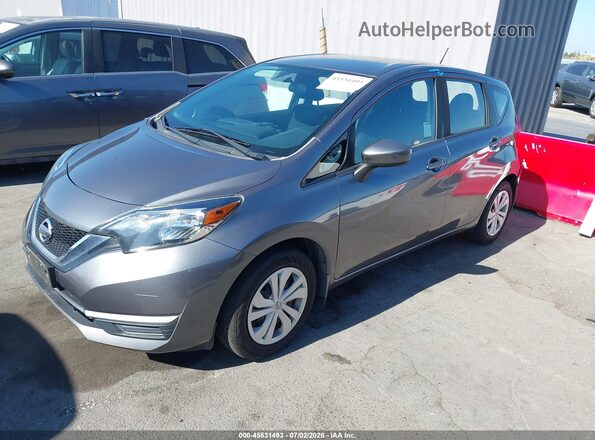 3N1CE2CP4JL356655 2018 NISSAN VERSA NOTE Gray Առջևի ձախ երեք քառորդ տեսարան