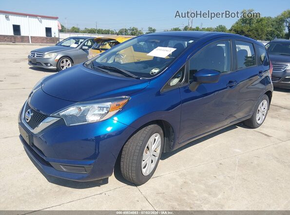3N1CE2CP4JL359720 2018 NISSAN VERSA NOTE Blue Առջևի ձախ երեք քառորդ տեսարան