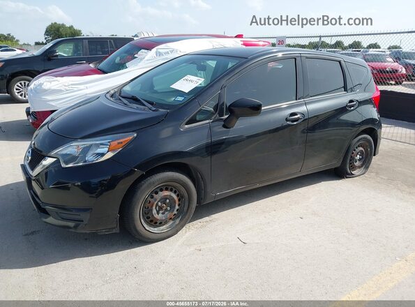 3N1CE2CP4KL360951 2019 NISSAN VERSA NOTE Black Առջևի ձախ երեք քառորդ տեսարան