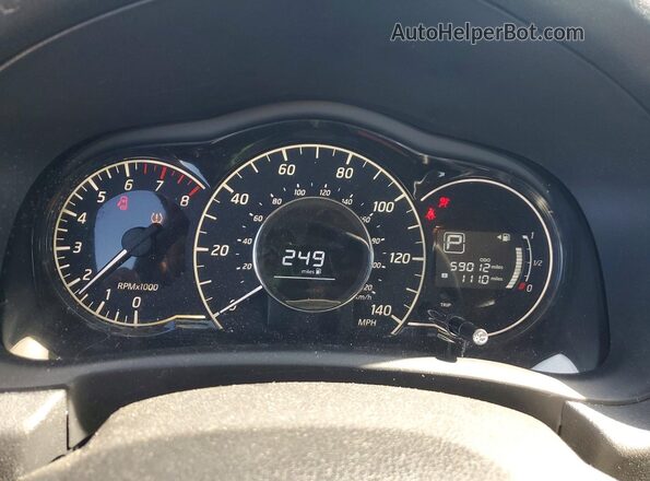 3N1CE2CP6HL363603 2017 NISSAN VERSA Серебряный Вид щитка приборов