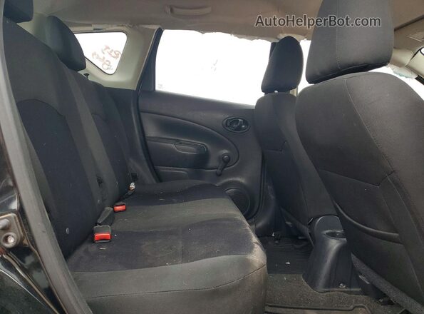 3N1CE2CPXGL375736 2016 NISSAN VERSA Black Rear seats view