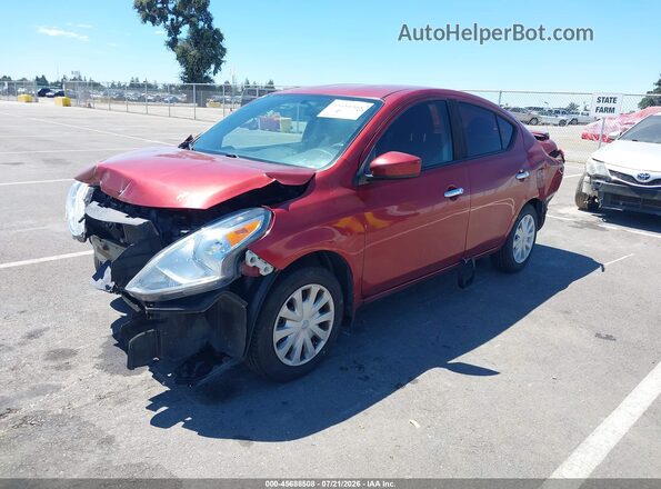 3N1CN7AP0GL892950 2016 NISSAN VERSA Red Передня ліва чверть