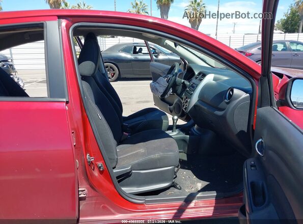 3N1CN7AP0GL892950 2016 NISSAN VERSA Red Вид салону спереду