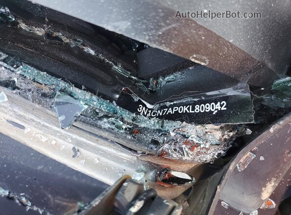 3N1CN7AP0KL809042 2019 NISSAN VERSA Gray Շարժիչի բաժամունքի տեսք
