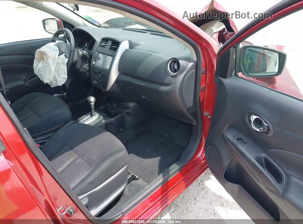 3N1CN7AP0KL849556 2019 NISSAN VERSA Красный Вид салона спереди