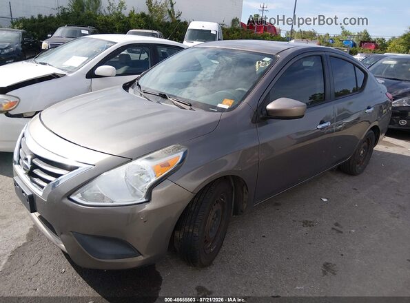 3N1CN7AP2GL808871 2016 NISSAN VERSA Gray Առջևի ձախ երեք քառորդ տեսարան